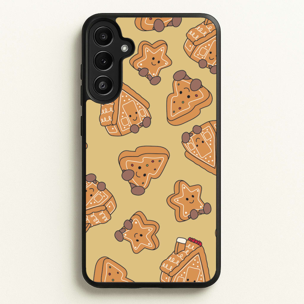 Gingerbread Plushies Pattern Galaxy A36 Case