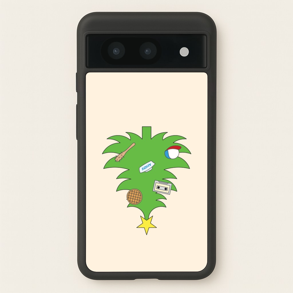 Upside Down Christmas Tree Google Pixel 8a Case