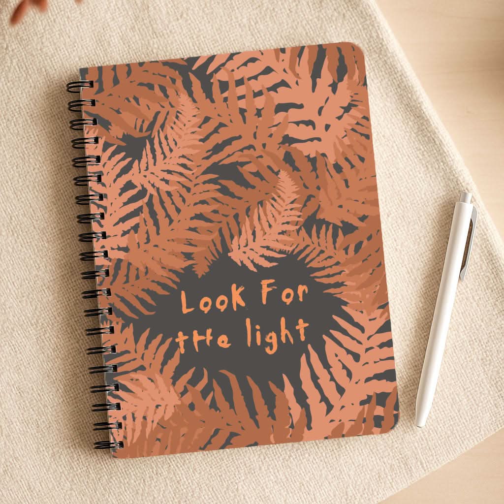 Look For The Light Fern Pattern Notepad