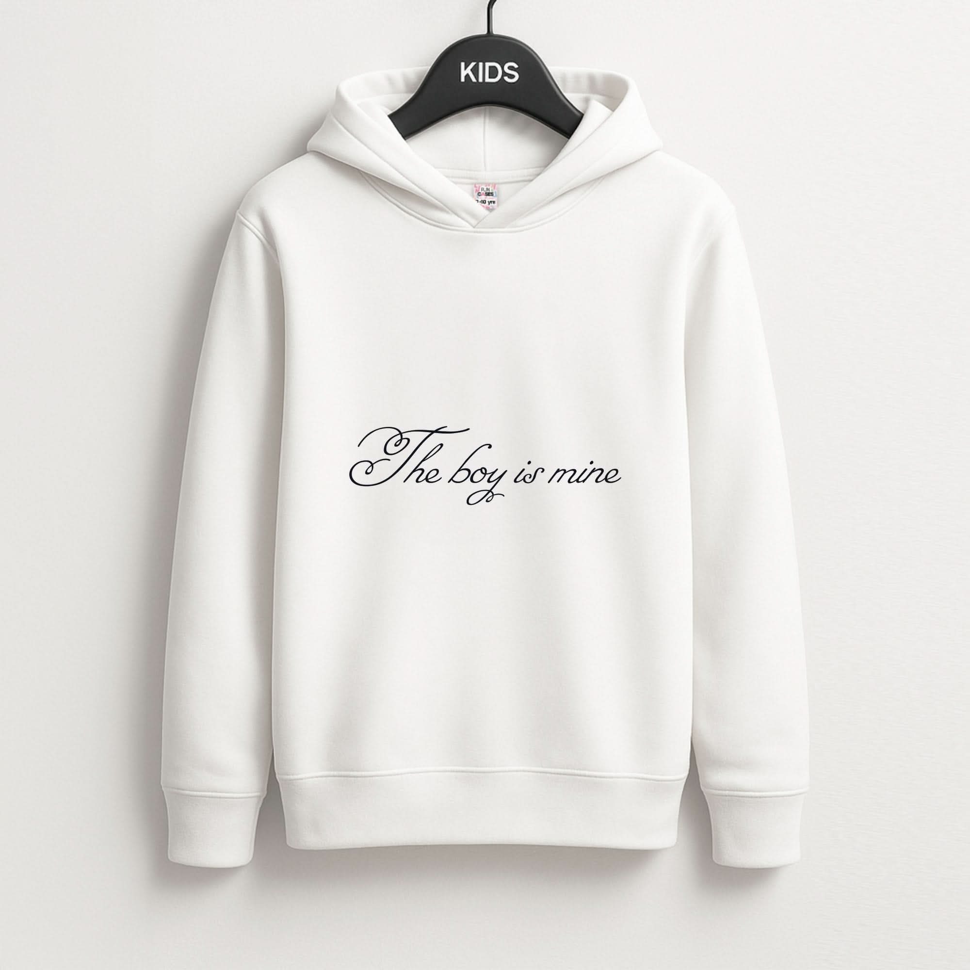 The Boy Is Mine Kids Hoodie