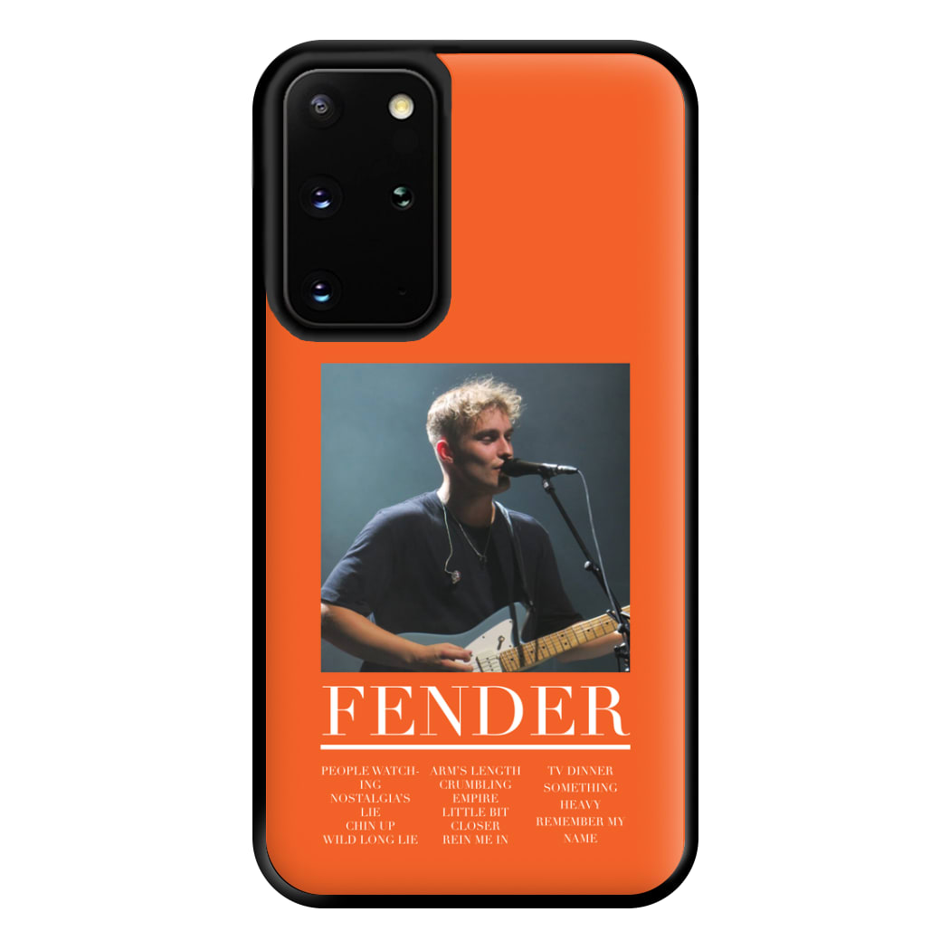 Fender Orange Song List Galaxy S20 Plus Case