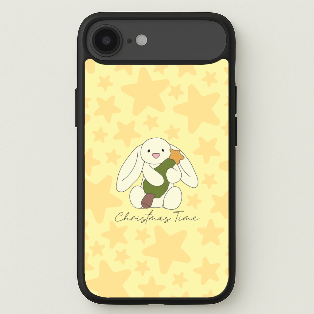Christmas Bunny Stars Plush iPhone 17 Air Case