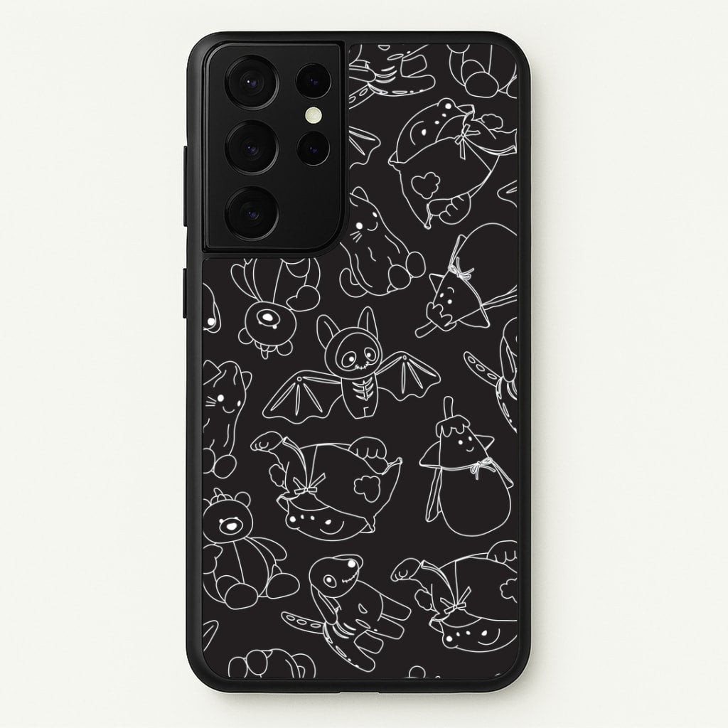 Halloween Plushies Pattern II - Halloween Galaxy S21 Ultra Case