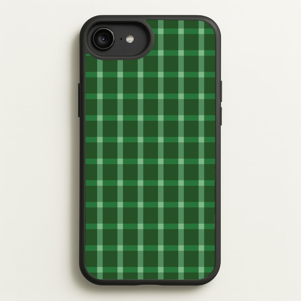 Dark Green Tartan Christmas Pattern iPhone 6 Plus / 7 Plus / 8 Plus Case