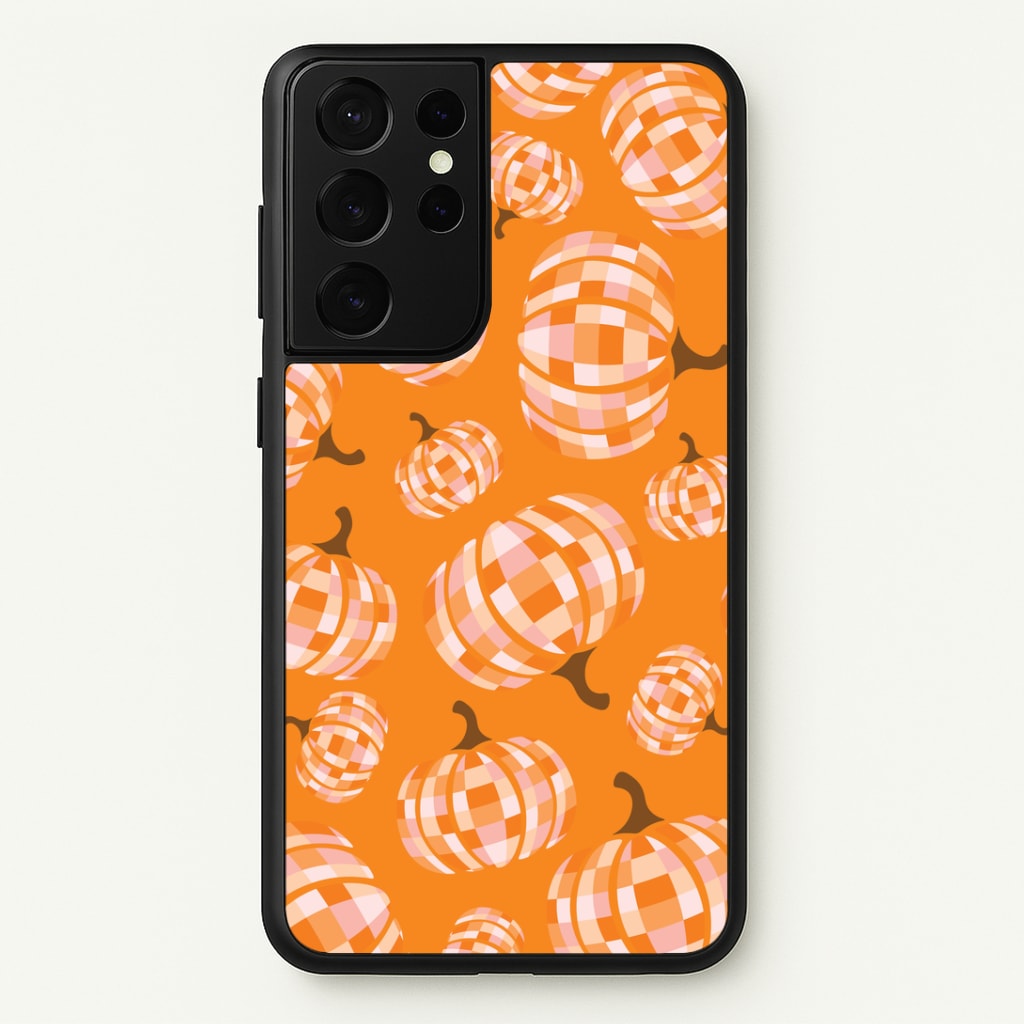 Disco Pumpkins Pattern Galaxy S21 Ultra Case