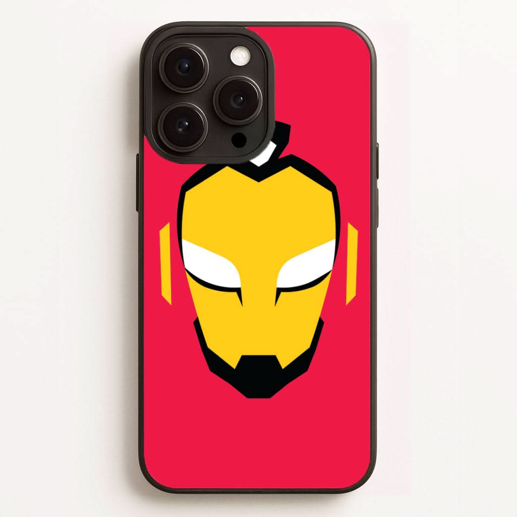 Metal Heart Hero Face Phone Case for Apple iPhone, Samsung Galaxy, Huawei and Google Pixel