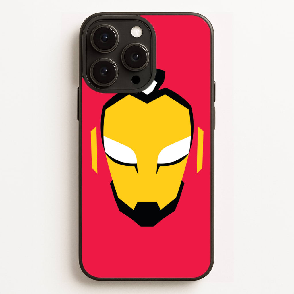 Metal Heart Hero Face iPhone 16 Pro Max Case