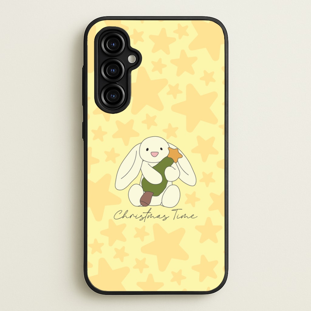 Christmas Bunny Stars Plush Galaxy A54 Case