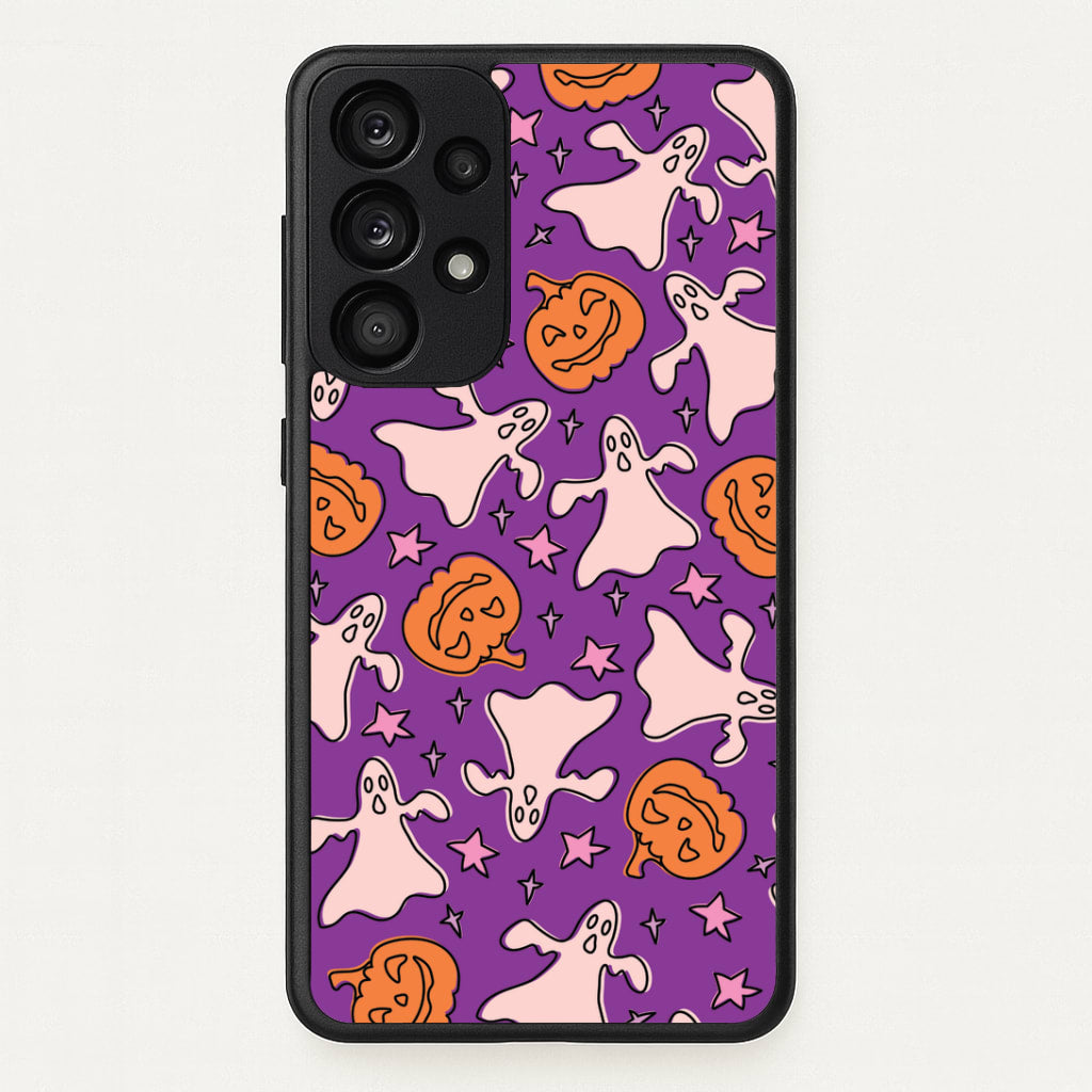 Abstract Halloween Pattern Galaxy A53 Case