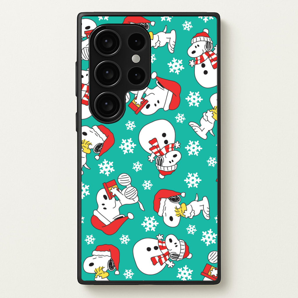 Christmas Cartoon Beagle Pattern Galaxy S24 Ultra Case