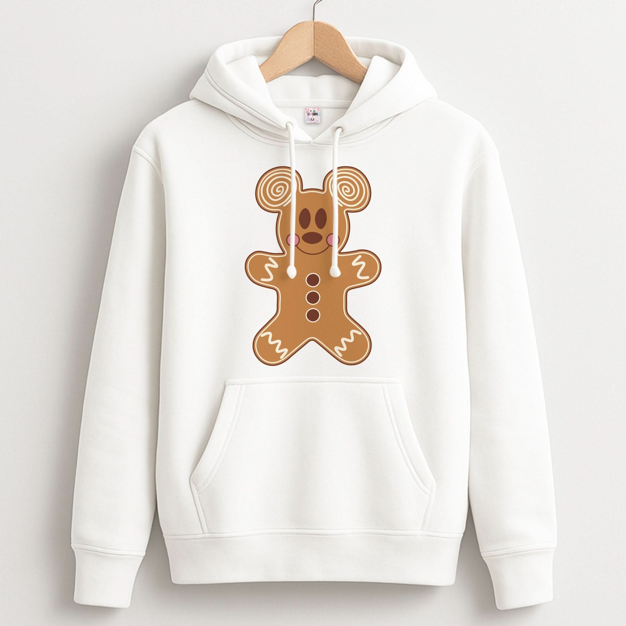 Cartoon Mouse Gingerbread Unisex Hoodie