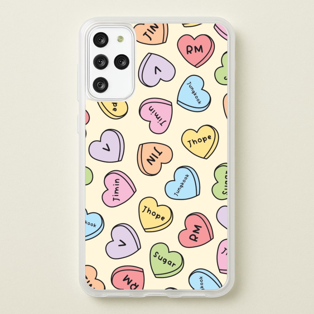 K-Pop Band Members Love Hearts Pattern Galaxy S20 Plus Case