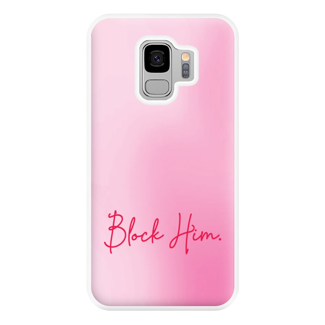 Block Him Pink Gradient Galaxy S9 Plus Case