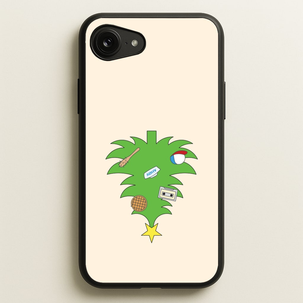 Upside Down Christmas Tree iPhone 16e Case