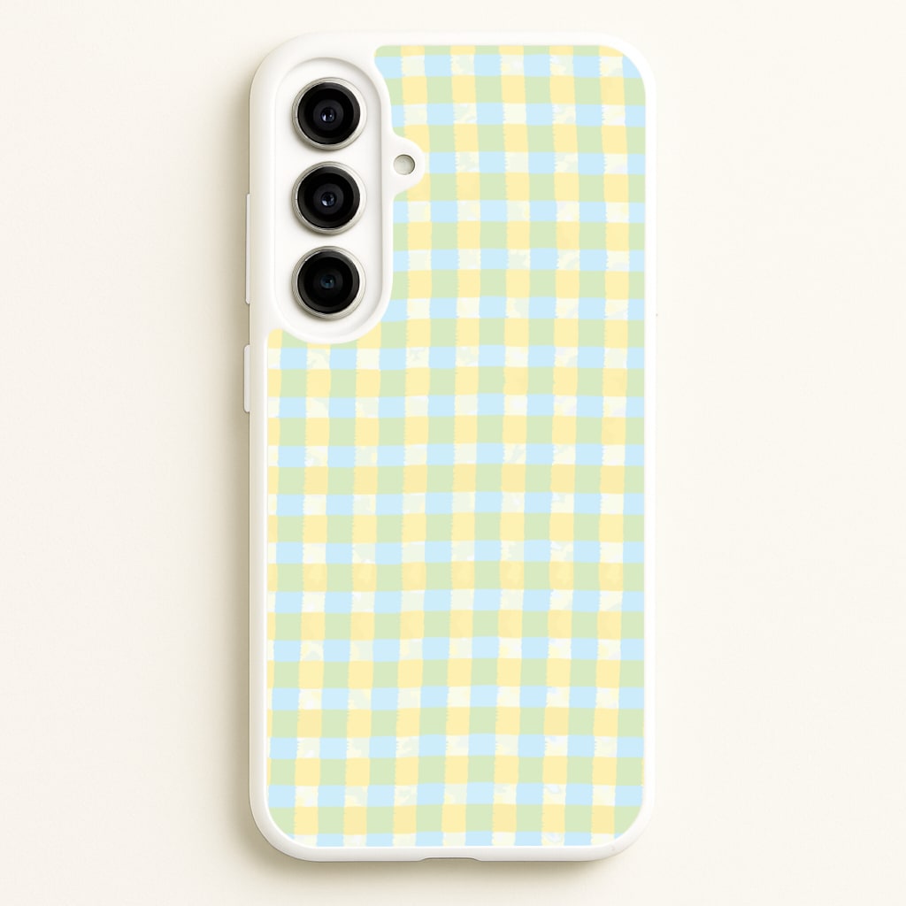 Lemonade Gingham Galaxy A56 Case