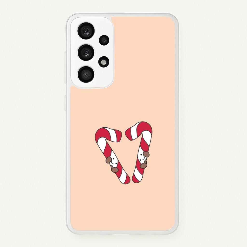 Christmas Candycane Plushies Galaxy A33 Case