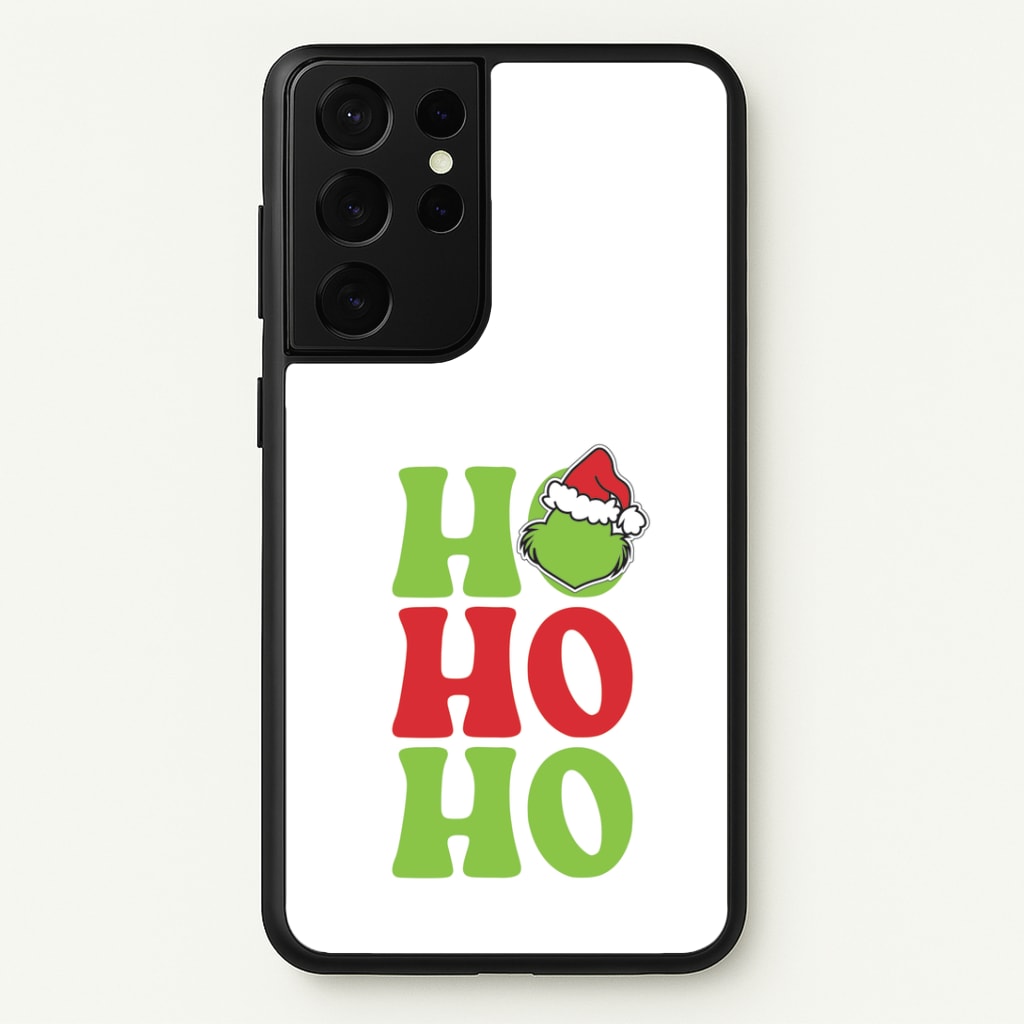 Green Ho Ho Ho Galaxy S21 Ultra Case