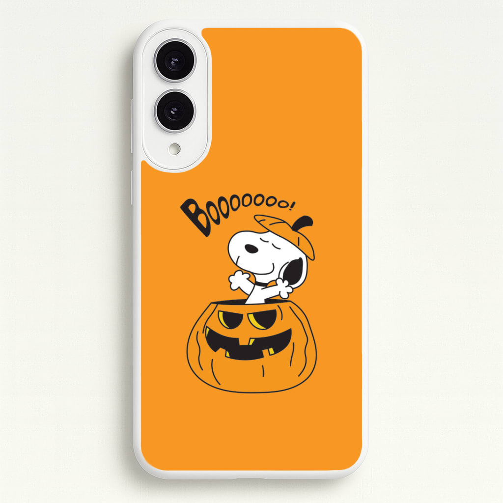 Cartoon Beagle Pumpkin Galaxy S25 Edge Case