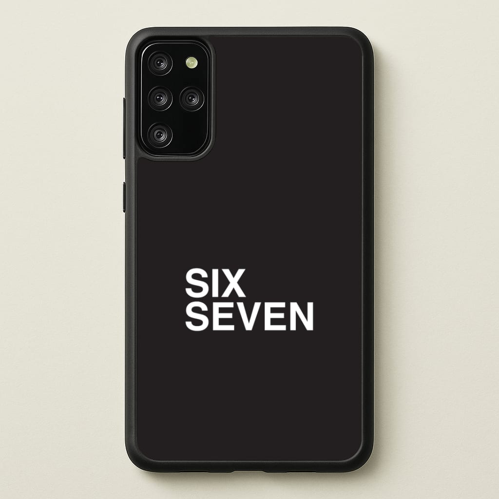 6 7 Black Galaxy S20 Plus Case