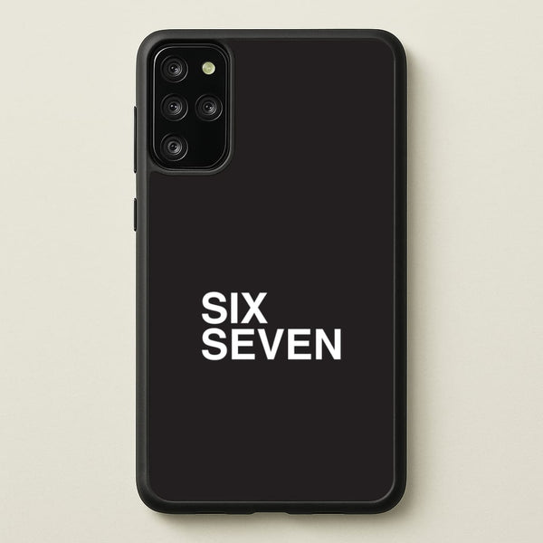 6 7 Black Galaxy S20 Plus Case