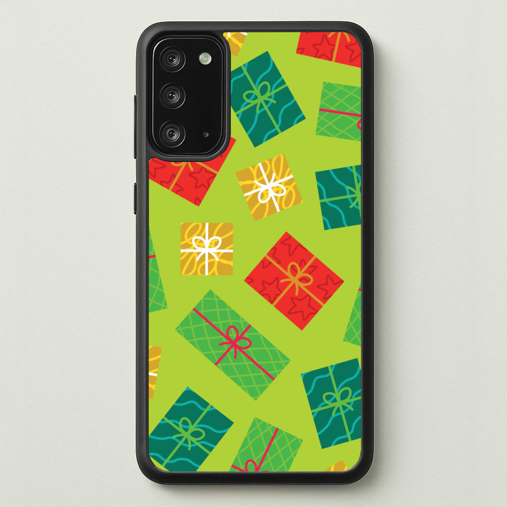 Colourful Abstract Christmas Presents Pattern Galaxy Note 20 Case