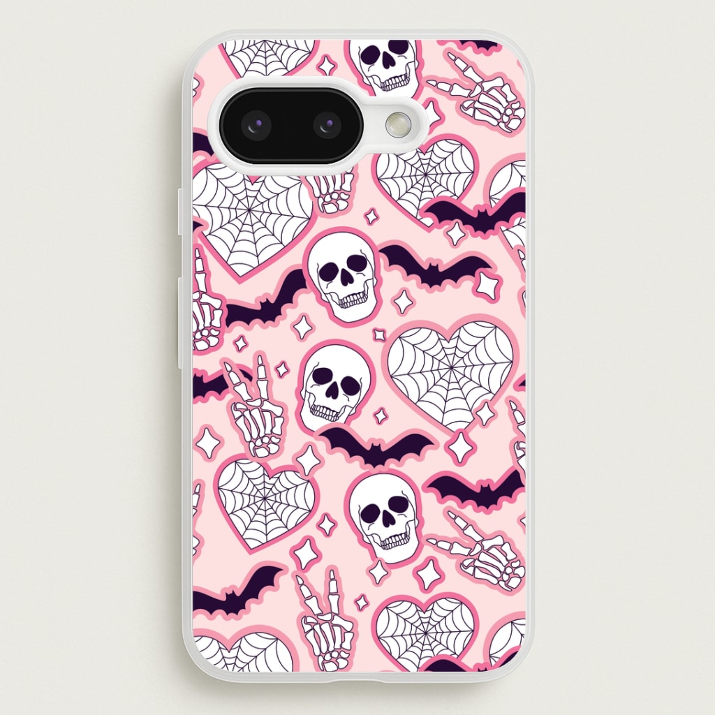 Cute Halloween Stickers Pattern Google Pixel 9a Case