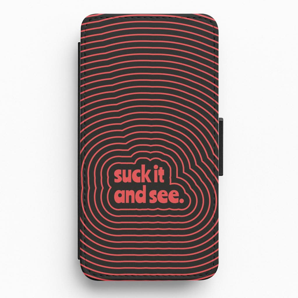 Suck It And See Psychedelic Flip / Wallet Phone Case