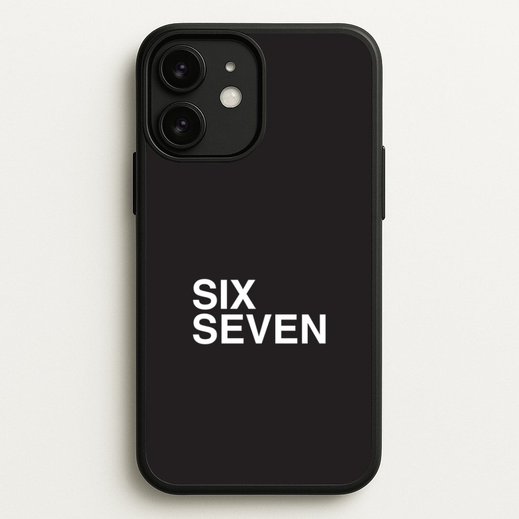 6 7 Black iPhone 11 Case