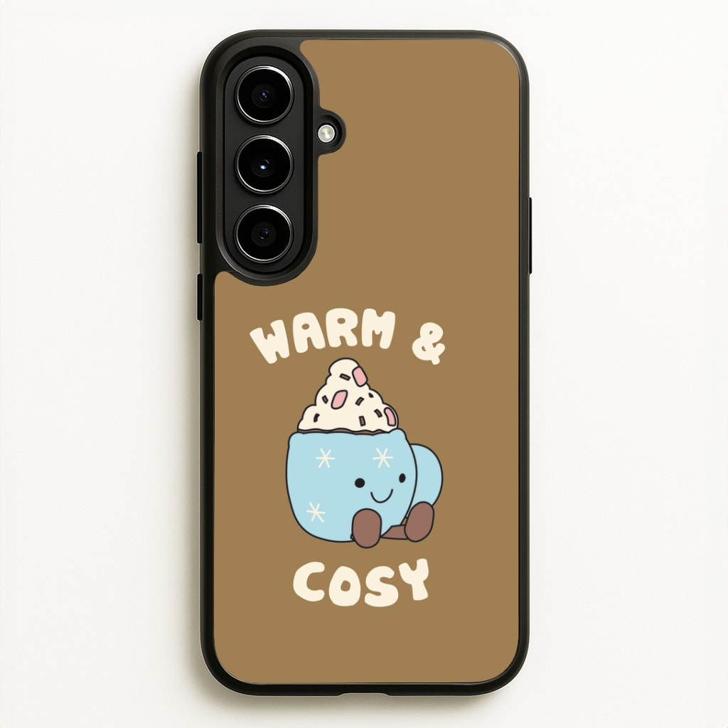 Hot Cocoa Plush Quote Galaxy A56 Case