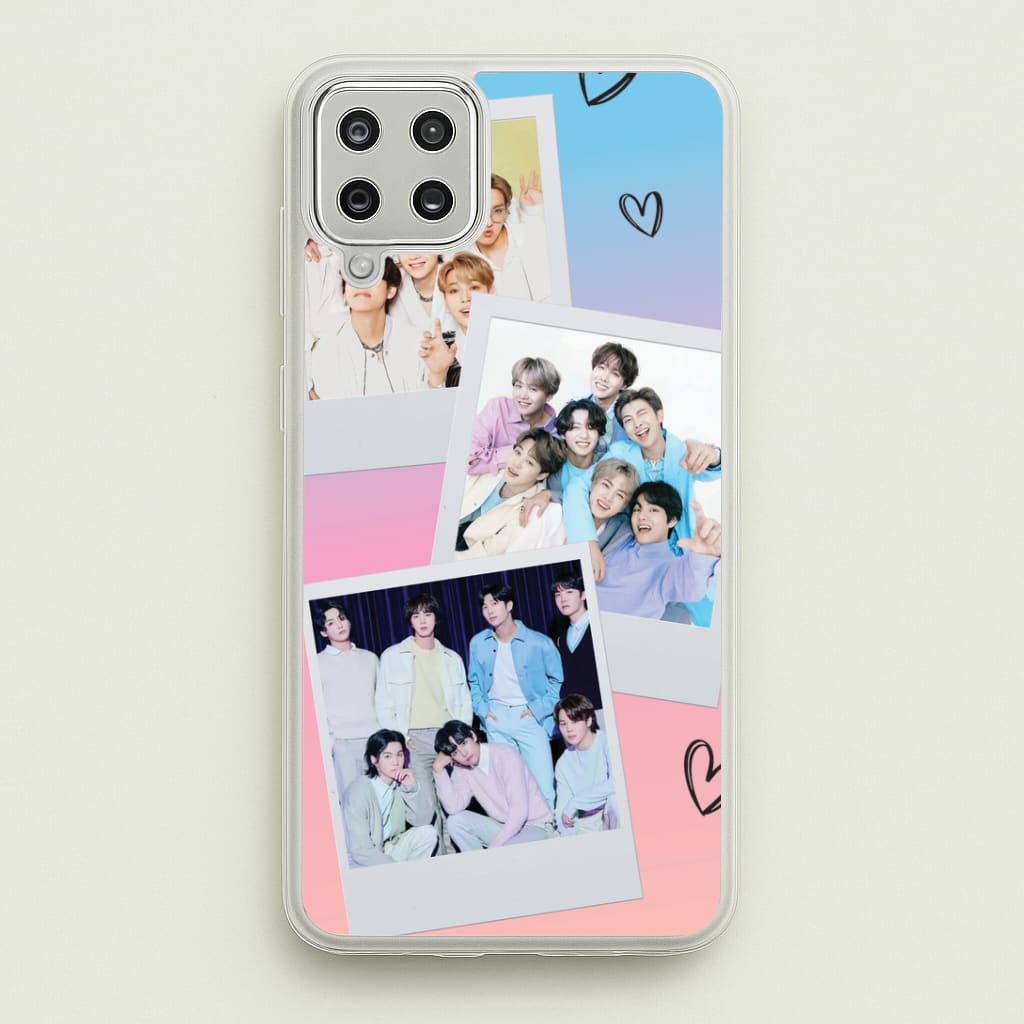 K-Pop Band Polaroid Collage Galaxy A12 Case
