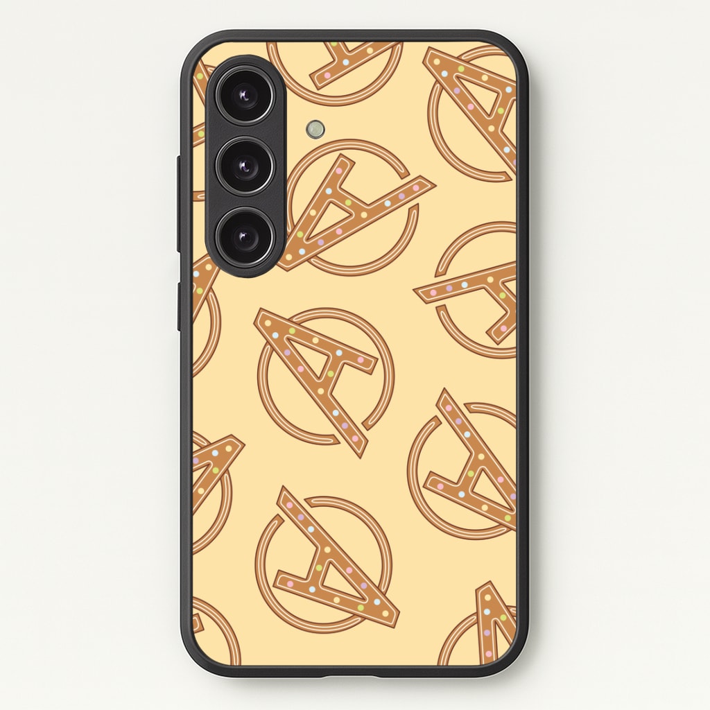 Superhero Team Gingerbread Pattern Galaxy S24 Plus Case