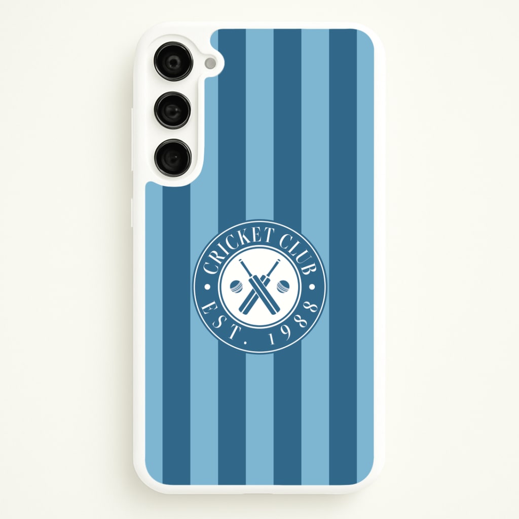 Stripey Cricket Badge Galaxy S23 Plus Case