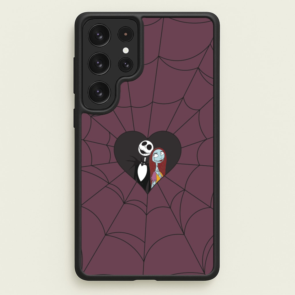 J And S Cobweb Heart Galaxy S22 Ultra Case