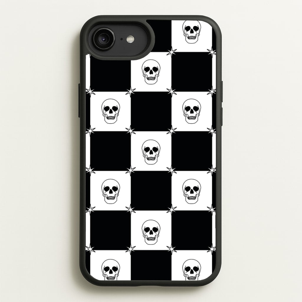 Checkered Skulls Pattern iPhone 6 Plus / 7 Plus / 8 Plus Case