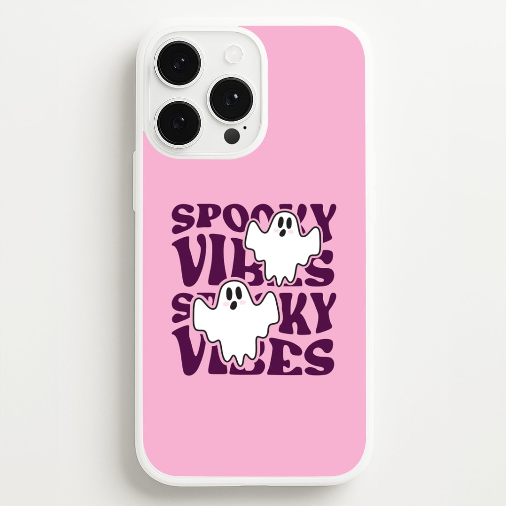 Spooky Vibes Pink iPhone 13 Pro Max Case