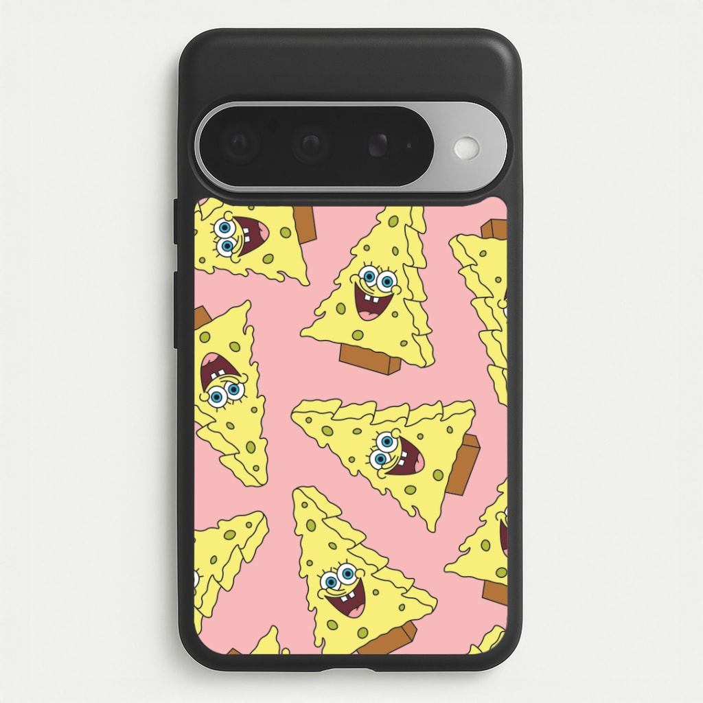 Christmas Tree Cartoon Sponge Pattern Google Pixel 10 Pro XL Case