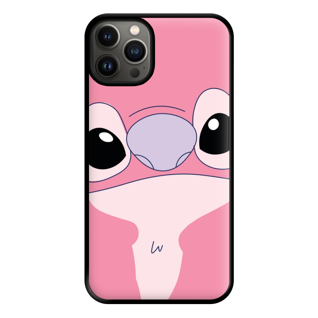 Cute Pink Alien Face iPhone 13 Case