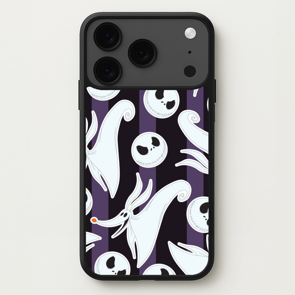 Skeleton Dog And Face Pattern iPhone 17 Pro Case