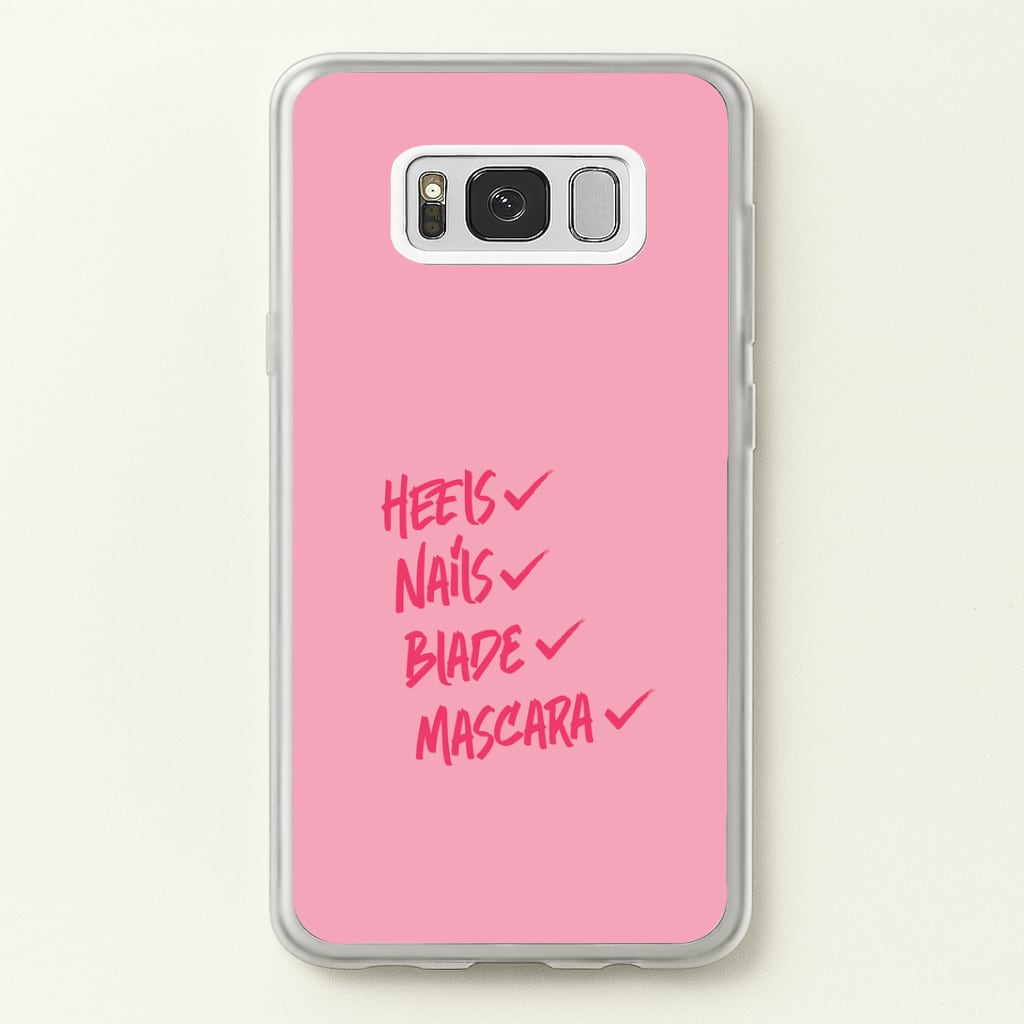 Heels, Nails, Blade, Mascara Galaxy S8 Plus Case