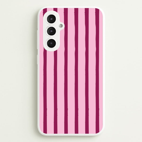 Strawberry Stripes Galaxy S23FE Case