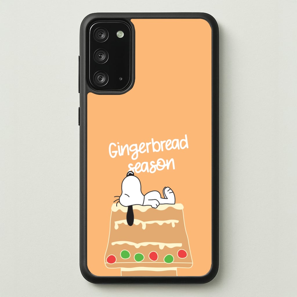 Cartoon Beagle Gingerbread House Galaxy Note 20 Case