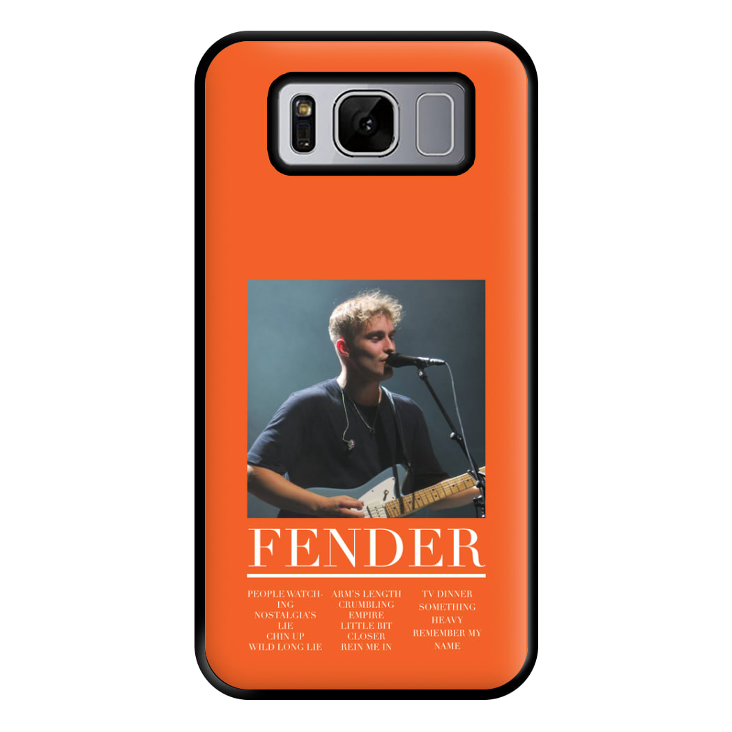 Fender Orange Song List Galaxy S8 Plus Case