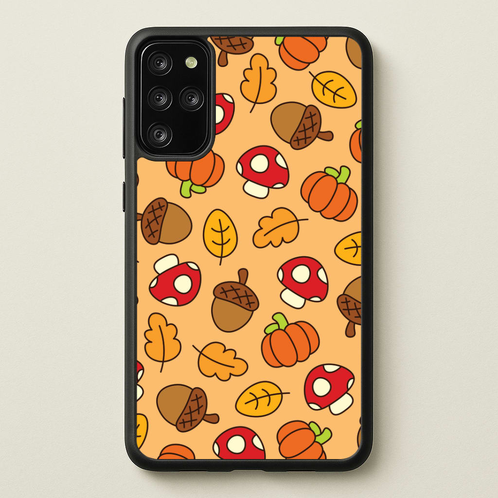 Cartoon Autumn Icons Pattern Galaxy S20 Plus Case