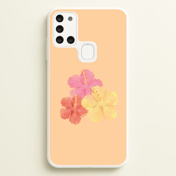 Hibiscus Sunset Galaxy A21s Case