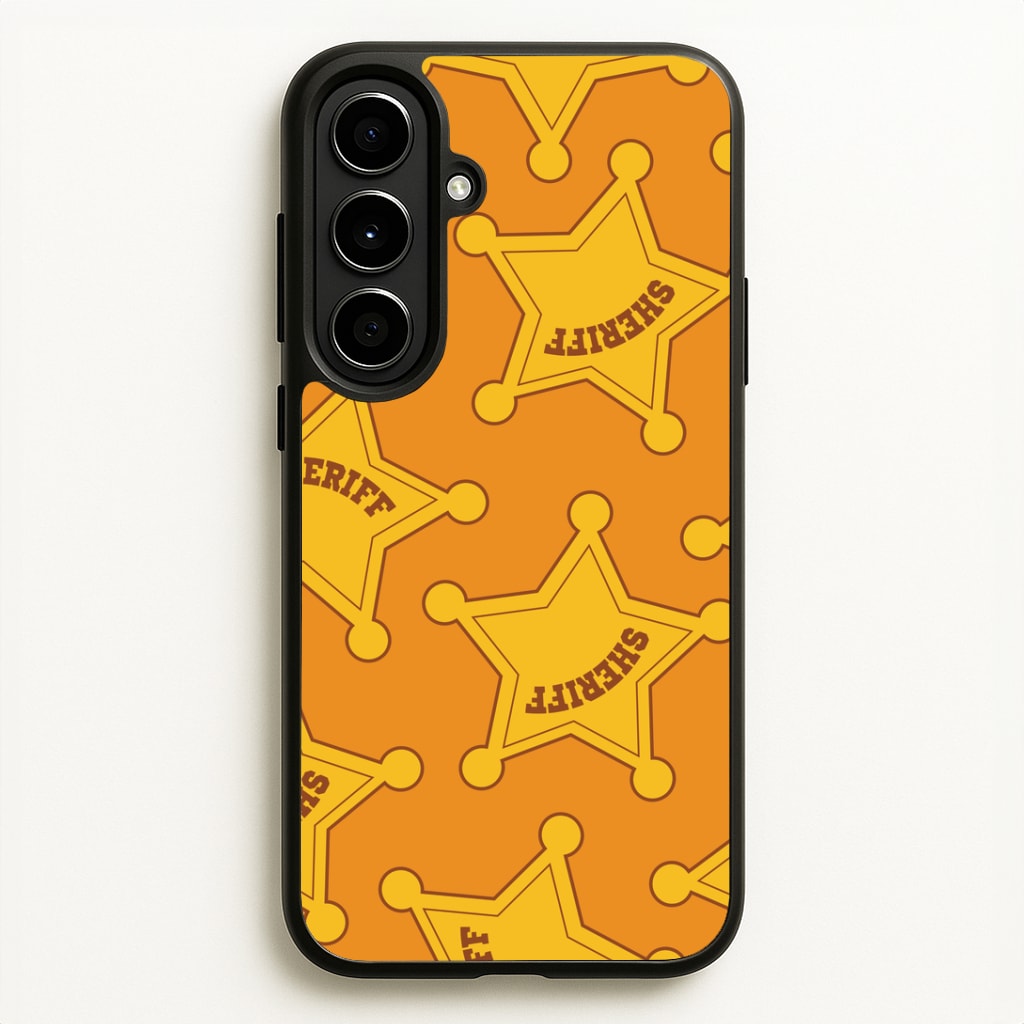 Sheriff Badge Pattern Galaxy A56 Case