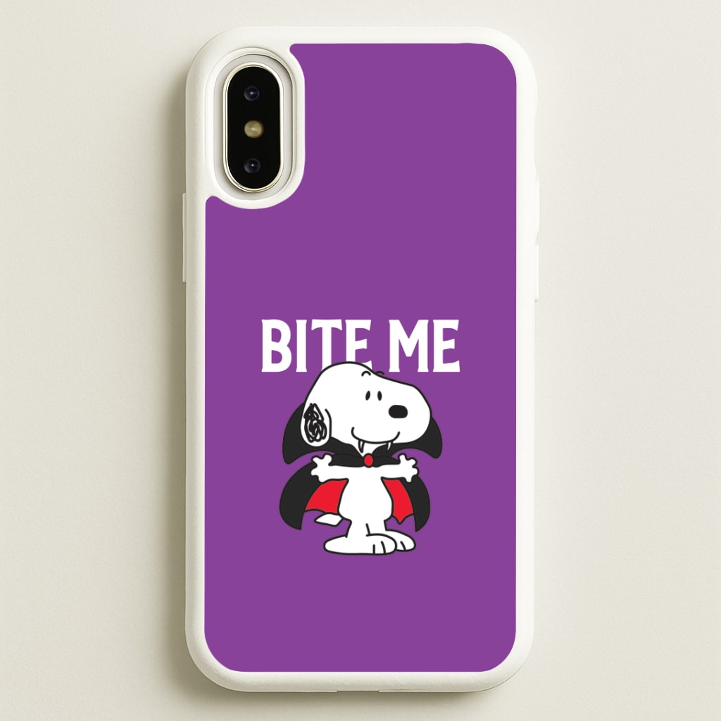 Bite Me Cartoon Beagle iPhone X / XS Case
