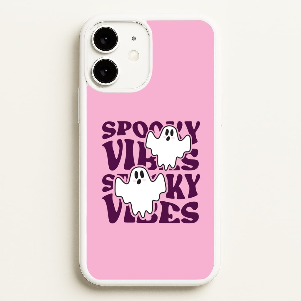Spooky Vibes Pink iPhone 11 Case