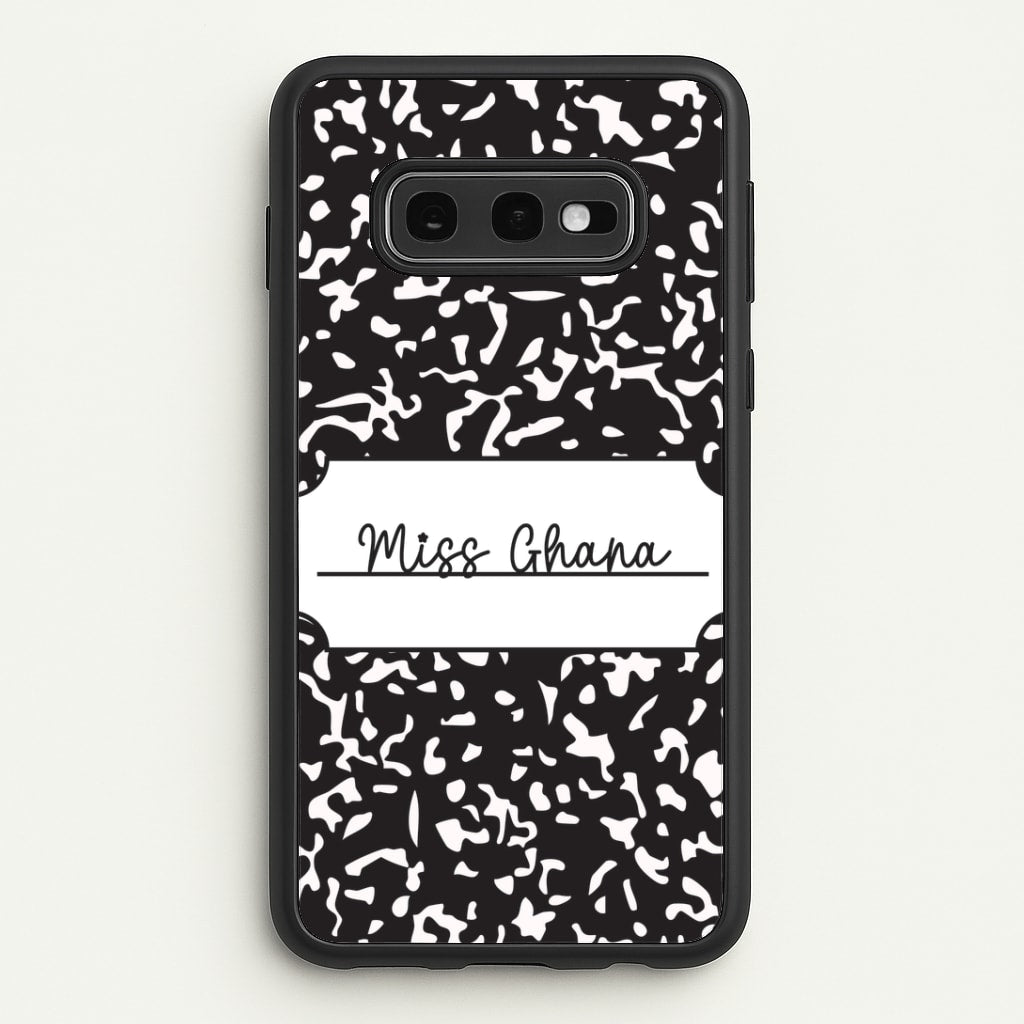 Personalised School Notebook Galaxy S10e Case