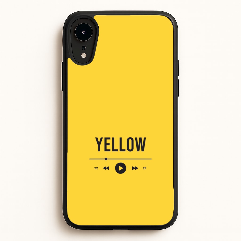 Yellow Music Player iPhone XR Case