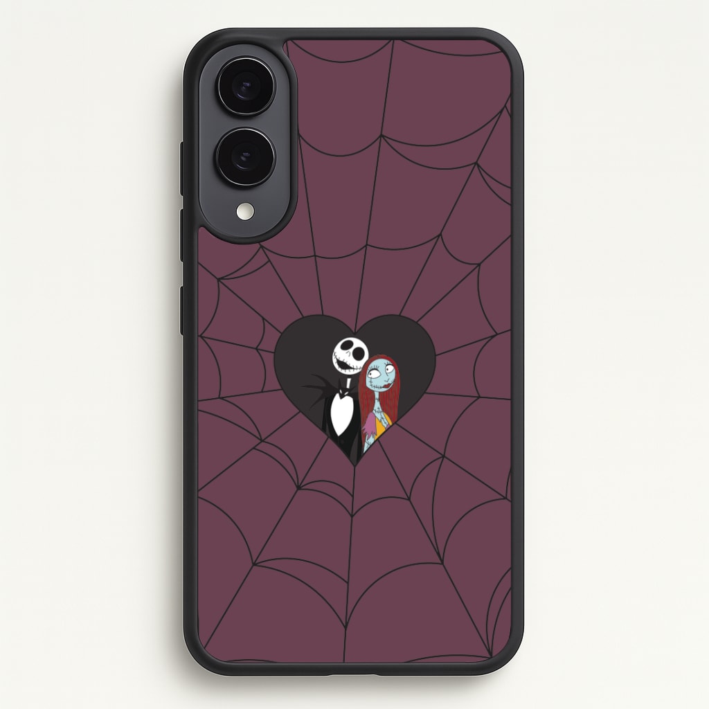 J And S Cobweb Heart Galaxy S25 Edge Case